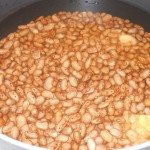 Preparing to make homemade Refried Beans from Pinto Beans.