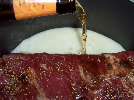 Preparing Corned Beef with Beer