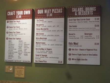 Pizza Rev Menu
